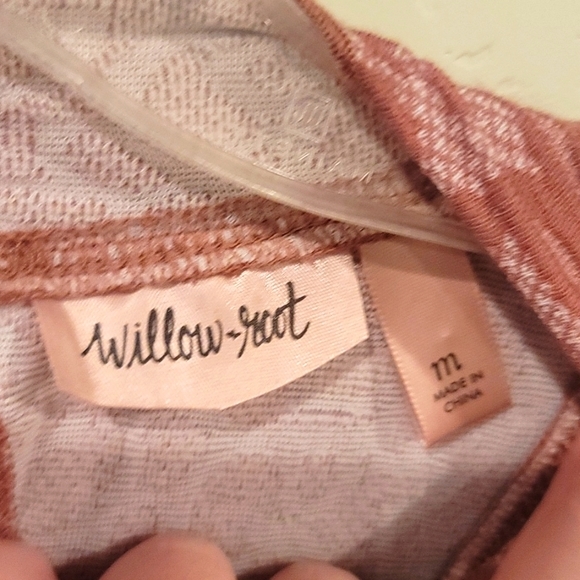 BKE Willow & Root Floral Jacquard Mock Neck Top - Picture 6 of 9